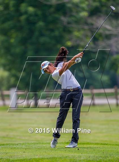 Thumbnail 2 in NYSPHSAA Girls Golf Championship (Practice Round) photogallery.