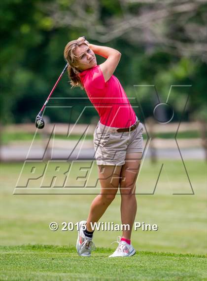 Thumbnail 2 in NYSPHSAA Girls Golf Championship (Practice Round) photogallery.