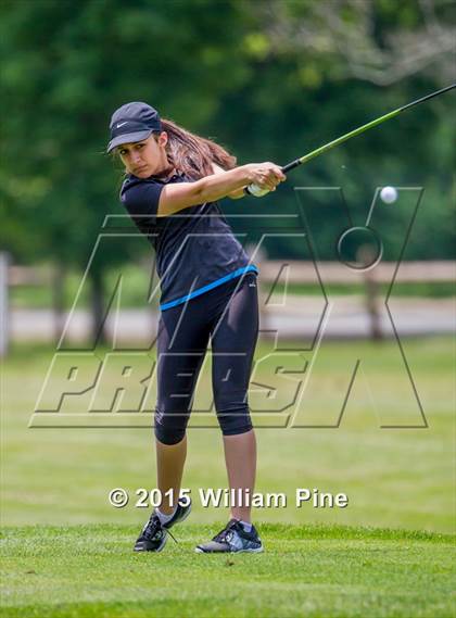 Thumbnail 3 in NYSPHSAA Girls Golf Championship (Practice Round) photogallery.