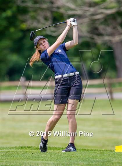 Thumbnail 3 in NYSPHSAA Girls Golf Championship (Practice Round) photogallery.