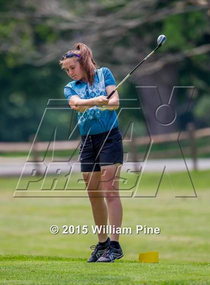 Thumbnail 1 in NYSPHSAA Girls Golf Championship (Practice Round) photogallery.