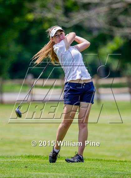 Thumbnail 3 in NYSPHSAA Girls Golf Championship (Practice Round) photogallery.