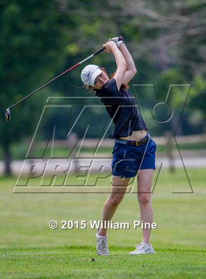 Thumbnail 3 in NYSPHSAA Girls Golf Championship (Practice Round) photogallery.