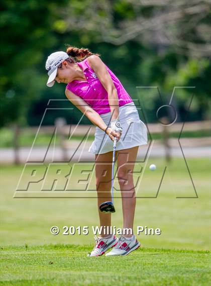 Thumbnail 3 in NYSPHSAA Girls Golf Championship (Practice Round) photogallery.