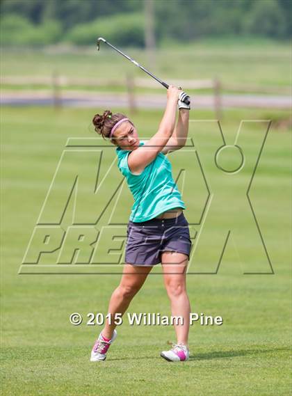 Thumbnail 1 in NYSPHSAA Girls Golf Championship (Practice Round) photogallery.