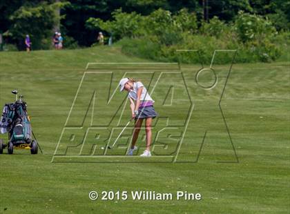 Thumbnail 1 in NYSPHSAA Girls Golf Championship (Practice Round) photogallery.