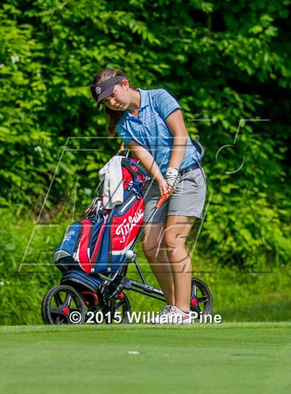 Thumbnail 1 in NYSPHSAA Girls Golf Championship (Practice Round) photogallery.