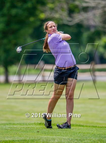 Thumbnail 2 in NYSPHSAA Girls Golf Championship (Practice Round) photogallery.