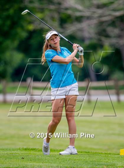 Thumbnail 2 in NYSPHSAA Girls Golf Championship (Practice Round) photogallery.