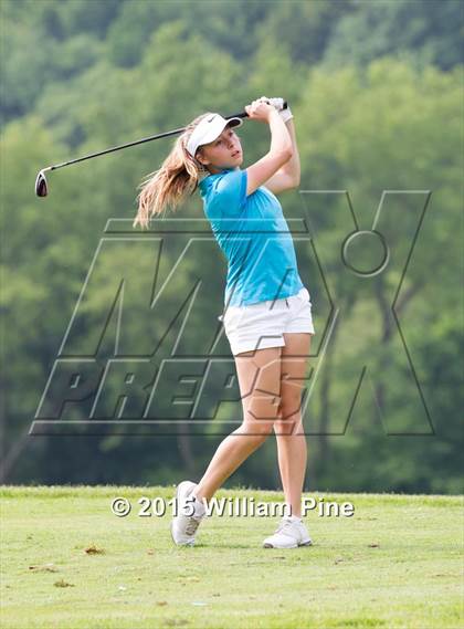 Thumbnail 2 in NYSPHSAA Girls Golf Championship (Practice Round) photogallery.