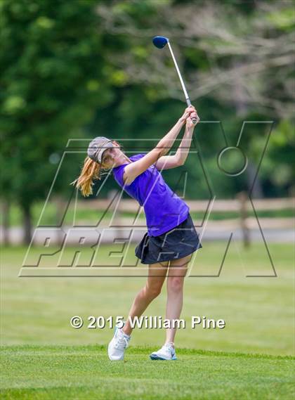 Thumbnail 1 in NYSPHSAA Girls Golf Championship (Practice Round) photogallery.