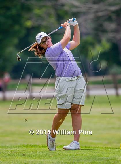 Thumbnail 3 in NYSPHSAA Girls Golf Championship (Practice Round) photogallery.