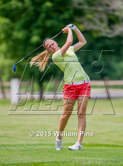 Thumbnail 1 in NYSPHSAA Girls Golf Championship (Practice Round) photogallery.