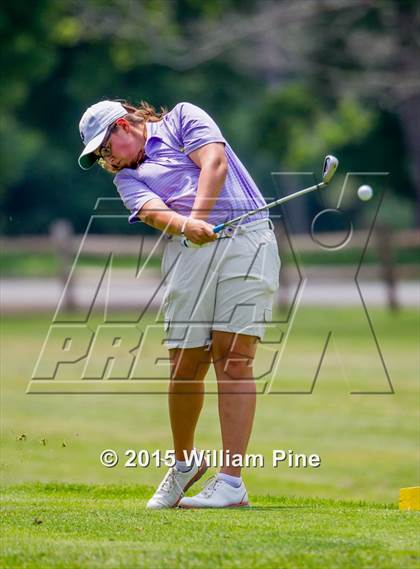 Thumbnail 3 in NYSPHSAA Girls Golf Championship (Practice Round) photogallery.