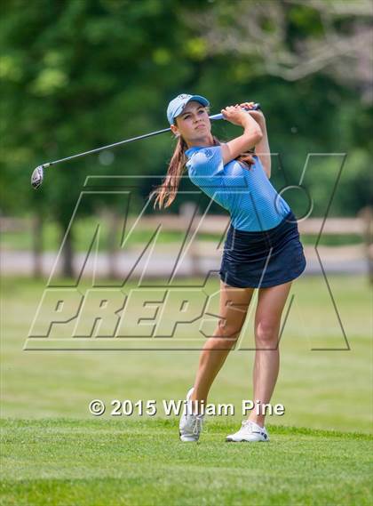 Thumbnail 3 in NYSPHSAA Girls Golf Championship (Practice Round) photogallery.