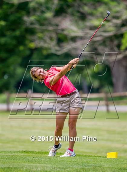 Thumbnail 3 in NYSPHSAA Girls Golf Championship (Practice Round) photogallery.