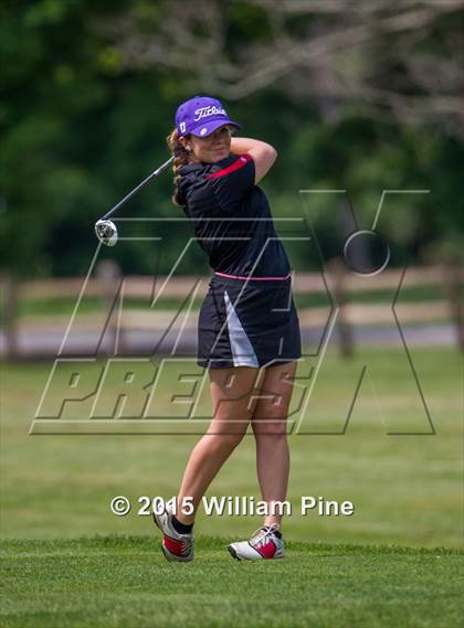 Thumbnail 3 in NYSPHSAA Girls Golf Championship (Practice Round) photogallery.