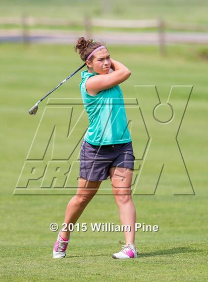 Thumbnail 3 in NYSPHSAA Girls Golf Championship (Practice Round) photogallery.