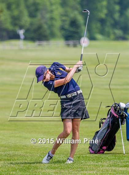 Thumbnail 3 in NYSPHSAA Girls Golf Championship (Practice Round) photogallery.