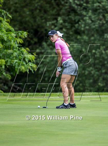 Thumbnail 3 in NYSPHSAA Girls Golf Championship (Practice Round) photogallery.