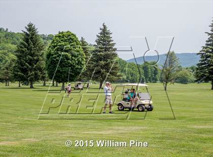 Thumbnail 1 in NYSPHSAA Girls Golf Championship (Practice Round) photogallery.