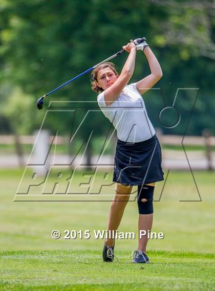 Thumbnail 1 in NYSPHSAA Girls Golf Championship (Practice Round) photogallery.