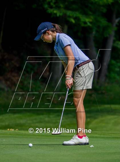 Thumbnail 1 in NYSPHSAA Girls Golf Championship (Practice Round) photogallery.