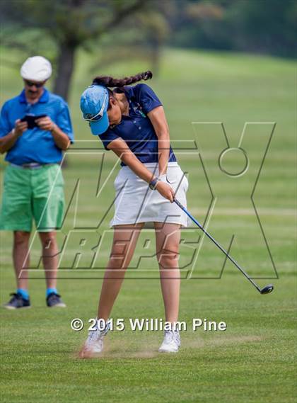 Thumbnail 3 in NYSPHSAA Girls Golf Championship (Practice Round) photogallery.