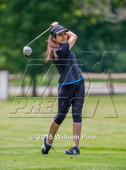 Thumbnail 2 in NYSPHSAA Girls Golf Championship (Practice Round) photogallery.