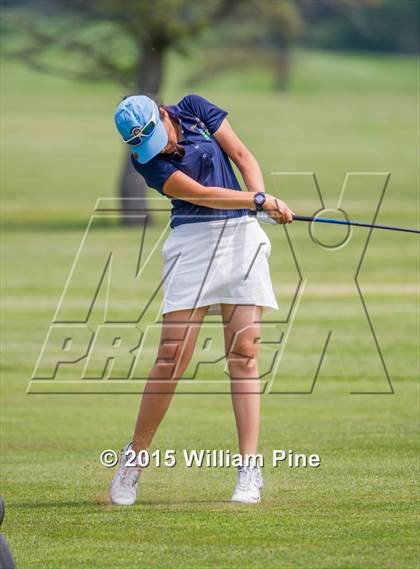 Thumbnail 3 in NYSPHSAA Girls Golf Championship (Practice Round) photogallery.