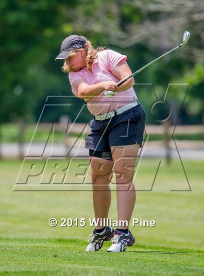 Thumbnail 3 in NYSPHSAA Girls Golf Championship (Practice Round) photogallery.