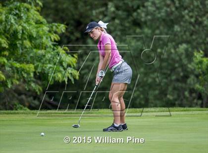 Thumbnail 1 in NYSPHSAA Girls Golf Championship (Practice Round) photogallery.