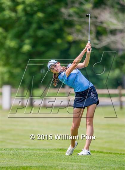 Thumbnail 1 in NYSPHSAA Girls Golf Championship (Practice Round) photogallery.