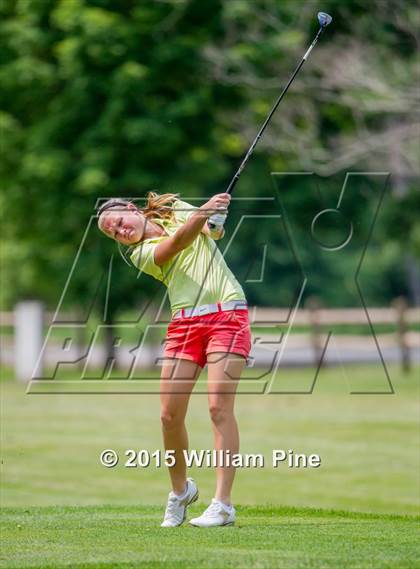 Thumbnail 2 in NYSPHSAA Girls Golf Championship (Practice Round) photogallery.