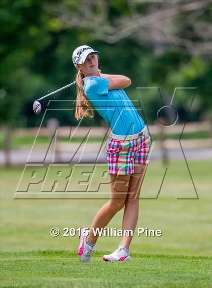 Thumbnail 3 in NYSPHSAA Girls Golf Championship (Practice Round) photogallery.