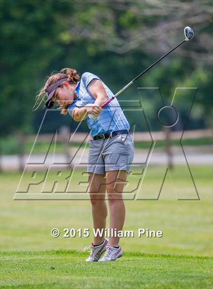 Thumbnail 1 in NYSPHSAA Girls Golf Championship (Practice Round) photogallery.