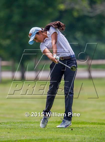 Thumbnail 1 in NYSPHSAA Girls Golf Championship (Practice Round) photogallery.