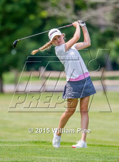 Thumbnail 2 in NYSPHSAA Girls Golf Championship (Practice Round) photogallery.