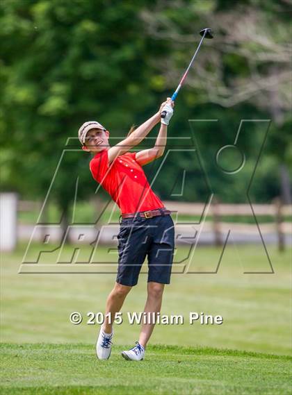 Thumbnail 1 in NYSPHSAA Girls Golf Championship (Practice Round) photogallery.