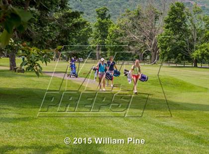 Thumbnail 2 in NYSPHSAA Girls Golf Championship (Practice Round) photogallery.