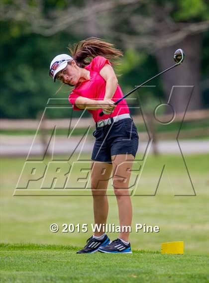 Thumbnail 1 in NYSPHSAA Girls Golf Championship (Practice Round) photogallery.