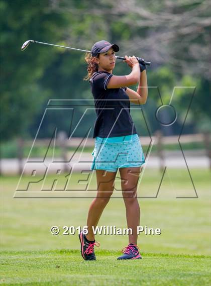 Thumbnail 1 in NYSPHSAA Girls Golf Championship (Practice Round) photogallery.