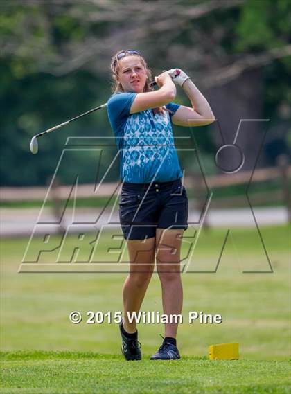 Thumbnail 3 in NYSPHSAA Girls Golf Championship (Practice Round) photogallery.