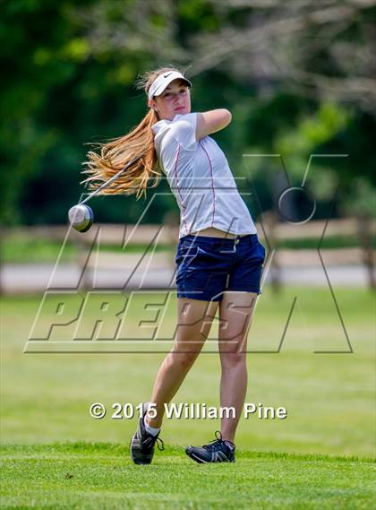 Thumbnail 1 in NYSPHSAA Girls Golf Championship (Practice Round) photogallery.