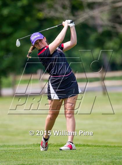 Thumbnail 1 in NYSPHSAA Girls Golf Championship (Practice Round) photogallery.