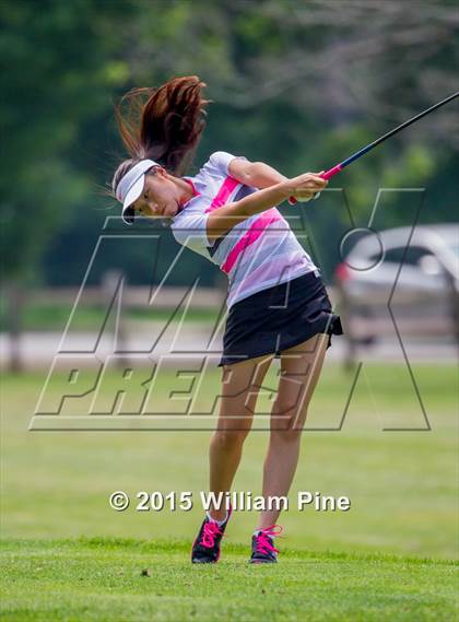 Thumbnail 1 in NYSPHSAA Girls Golf Championship (Practice Round) photogallery.