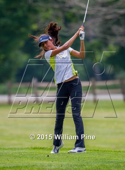 Thumbnail 3 in NYSPHSAA Girls Golf Championship (Practice Round) photogallery.