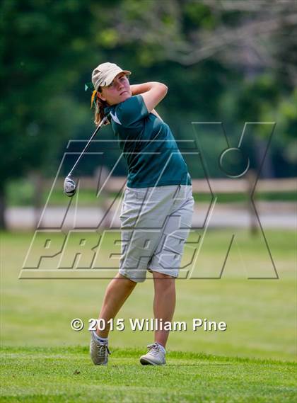 Thumbnail 3 in NYSPHSAA Girls Golf Championship (Practice Round) photogallery.