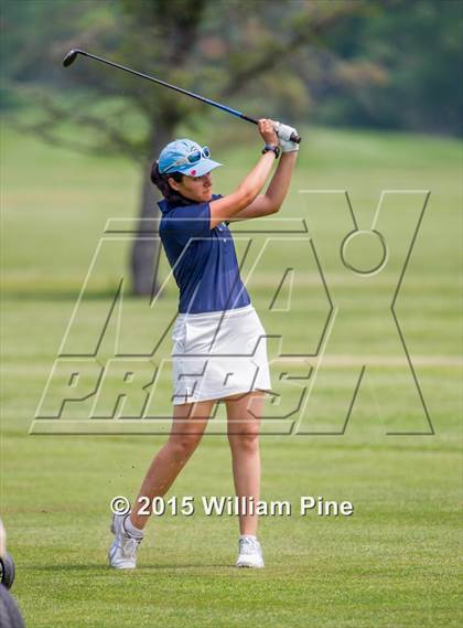 Thumbnail 1 in NYSPHSAA Girls Golf Championship (Practice Round) photogallery.