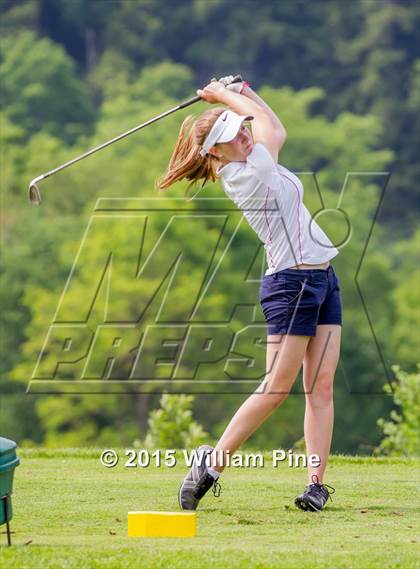 Thumbnail 1 in NYSPHSAA Girls Golf Championship (Practice Round) photogallery.